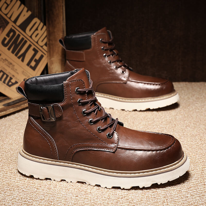 Men's leather martin boots