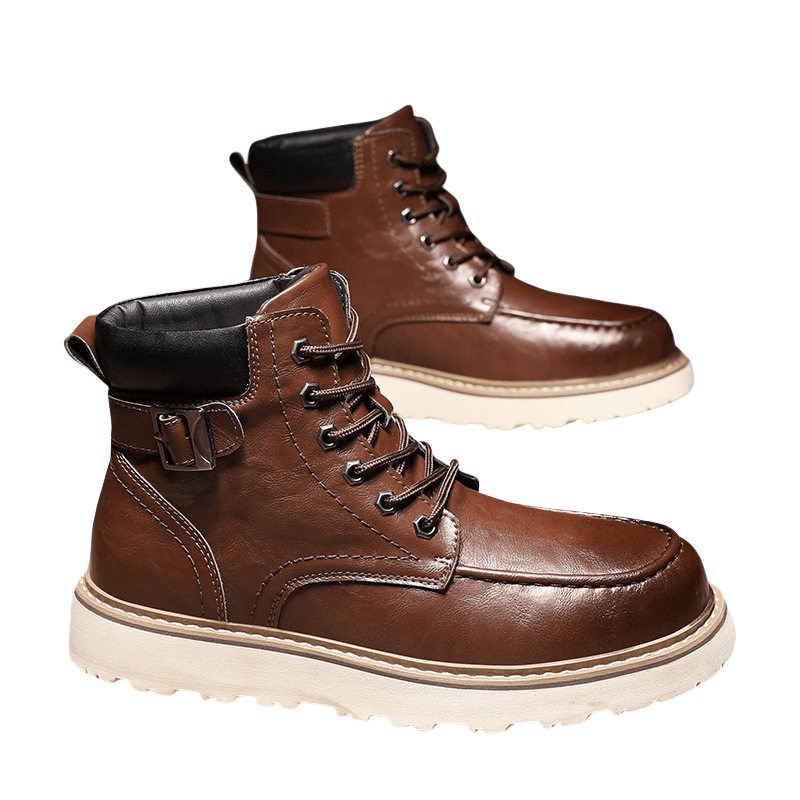 Men's leather martin boots