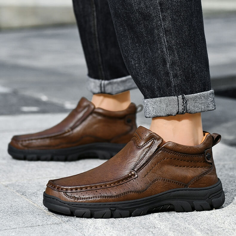 Men's leather ankle boots